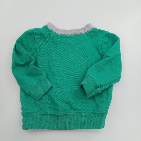 CARTER'S Daddys Wingman Baby Boy Sweatshirt Size 6 Months Green Casual - Picture 4 of 6